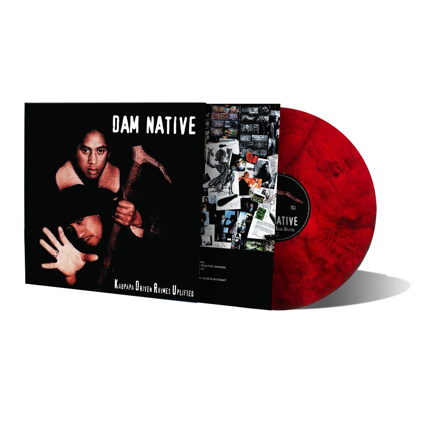 KAUPAPA DRIVEN RHYMES UPLIFTED (RED AND BLACK MARBLED) VINYL