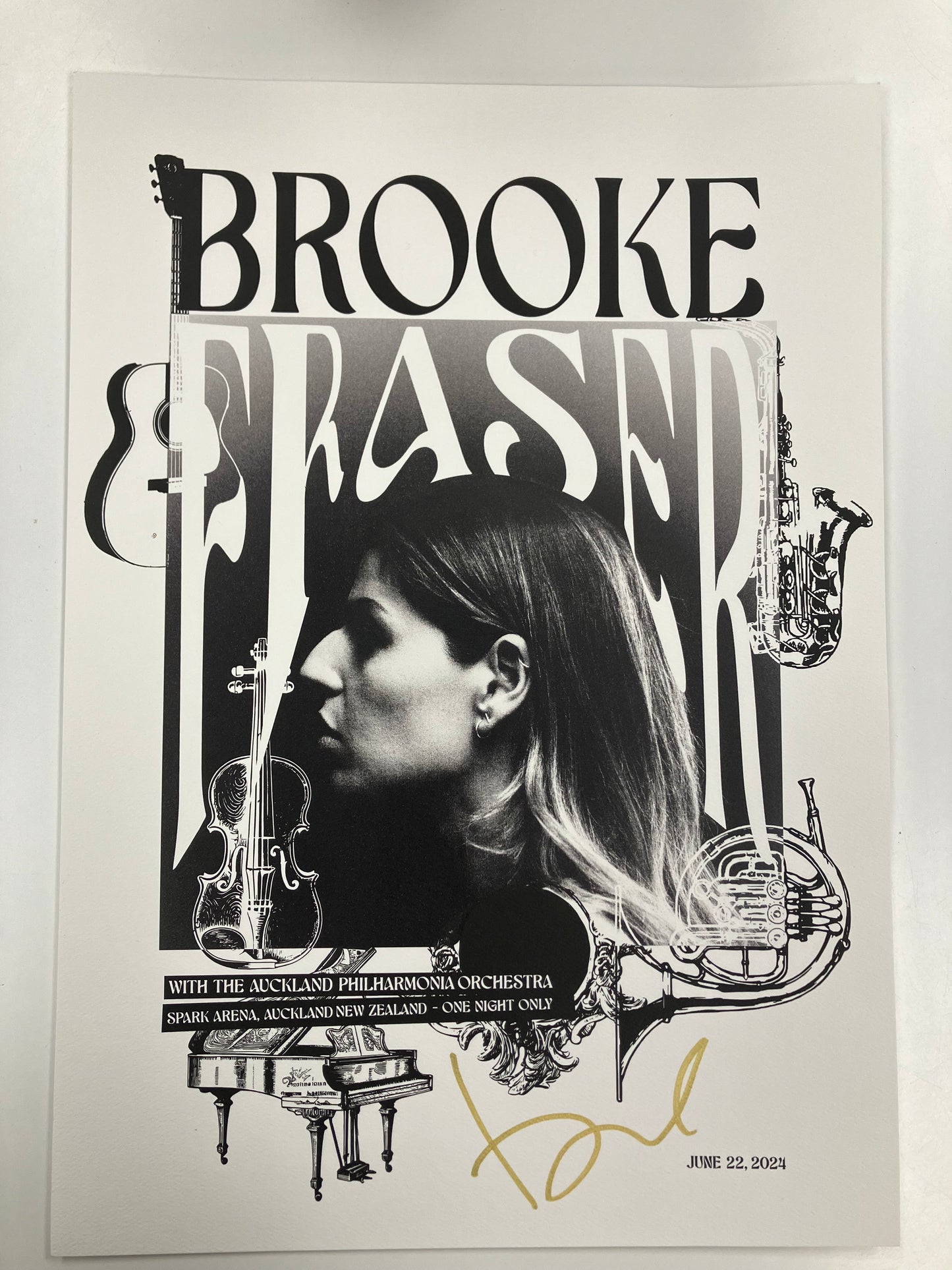 BROOKE FRASER SIGNED POSTER