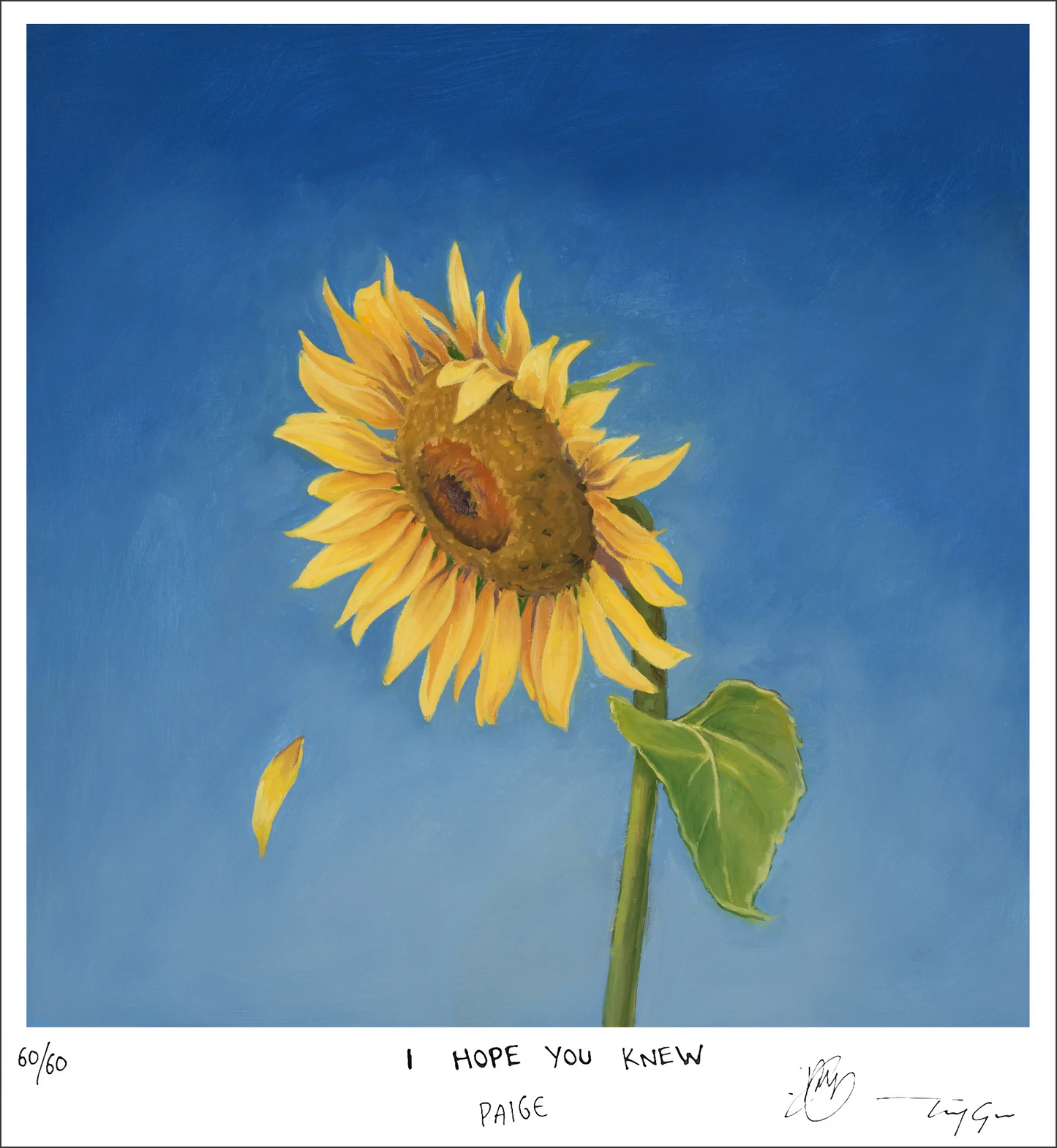 I HOPE YOU KNEW - SIGNED BY PAIGE & TONY GUO (ARTIST)