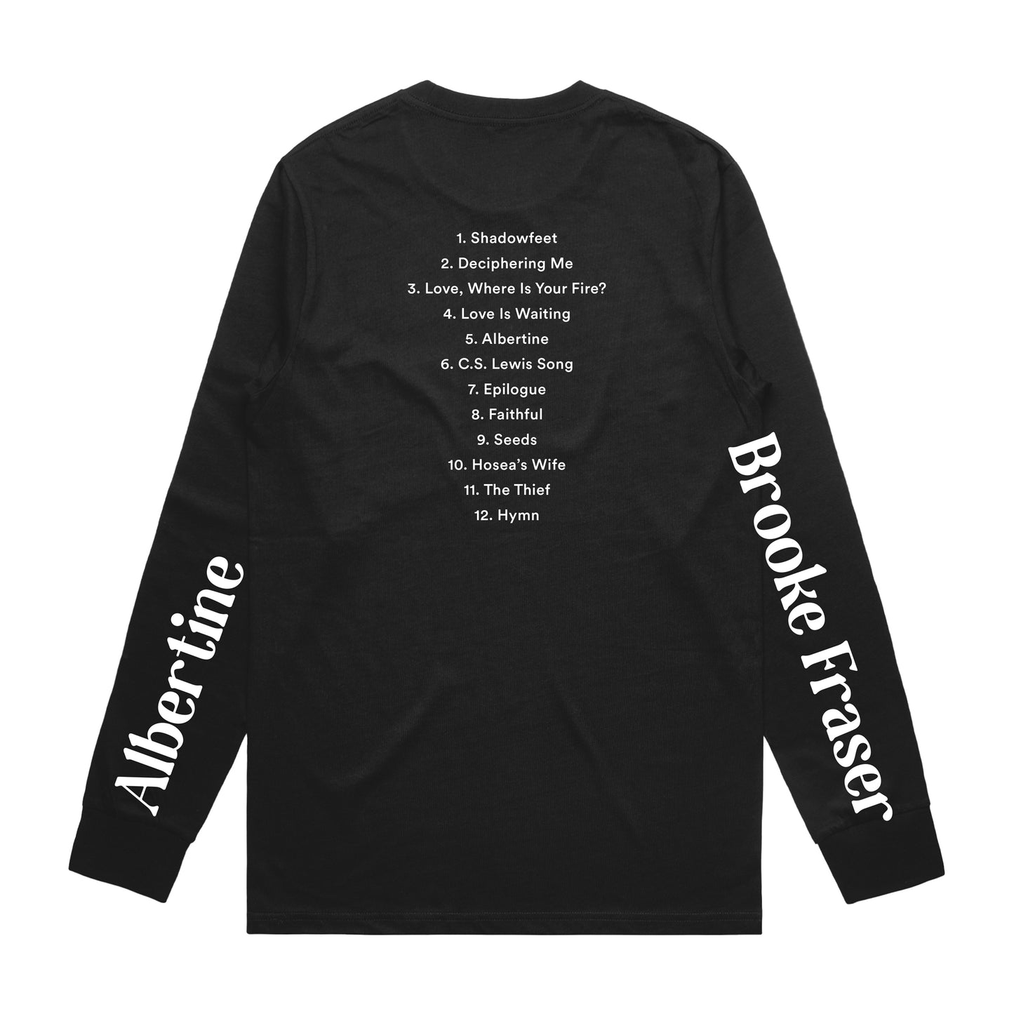 Brooke Fraser 'Albertine: Anniversary Edition' Longsleeve Tee (Price in NZD)